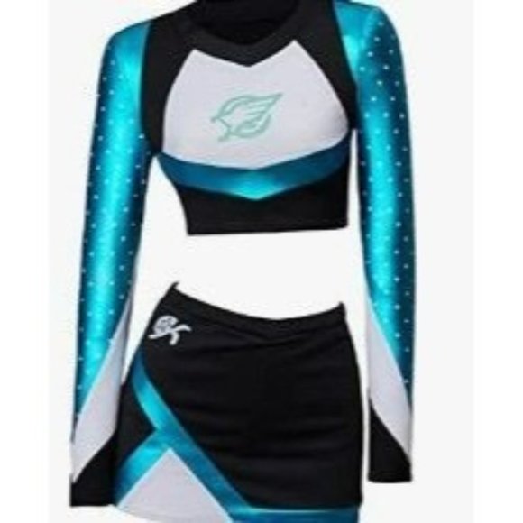 Amazon Dresses & Skirts - NWOT Maddy Blue/Black Cheerleading Costume